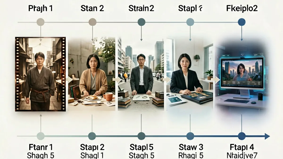 日本av行业入门科普全景图，展示从历史发展到现代产业链的系统脉络